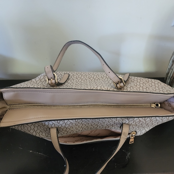 Marc New York Andrew Marc Tan and Beige Tote With Adjustable Straps - Picture 6 of 14